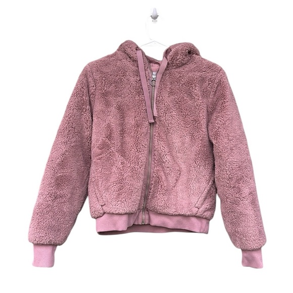 Athleta Teddy Ritual Mauve Pink Jacket Coat XS - Picture 4 of 6